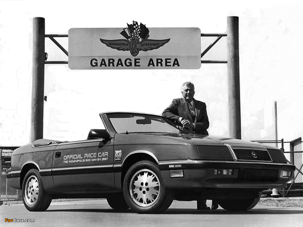 Chrysler LeBaron Convertible Indy 500 Pace Car 1987 wallpapers (1024 x 768)
