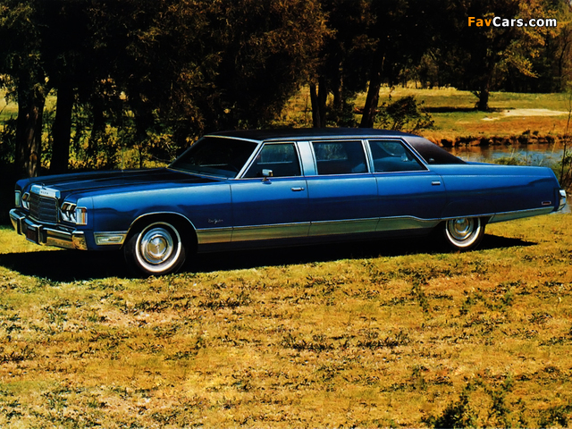 Pictures of Chrysler 4-door Limousine by Armbruster-Stageway 1974 (640 x 480)