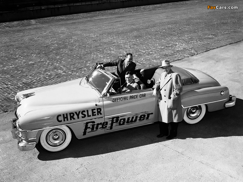 Chrysler New Yorker Convertible Pace Car 1951 photos (800 x 600)