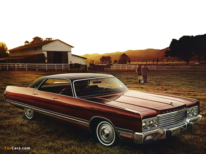 Chrysler New Yorker Brougham 4-door Hardtop 1973 wallpapers (800 x 600)