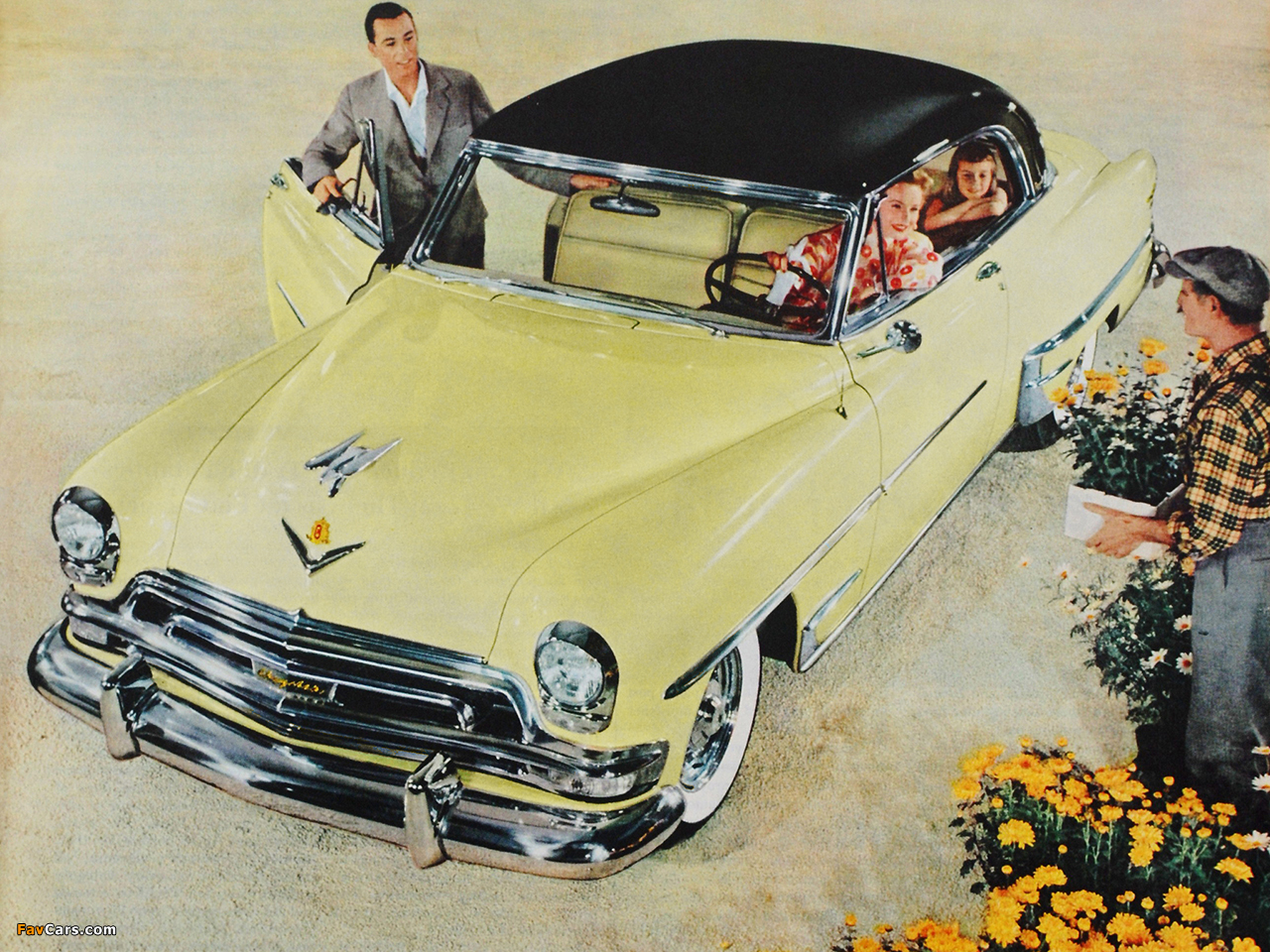 Chrysler New Yorker DeLuxe Newport Hardtop Coupe 1954 wallpapers (1280 x 960)