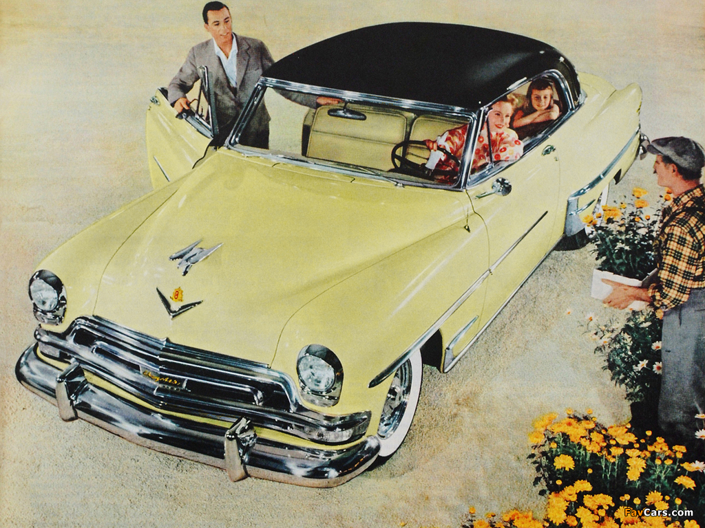 Chrysler New Yorker DeLuxe Newport Hardtop Coupe 1954 wallpapers (1024 x 768)