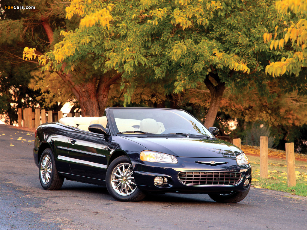 Chrysler Sebring Convertible 2001–04 images (1024 x 768)