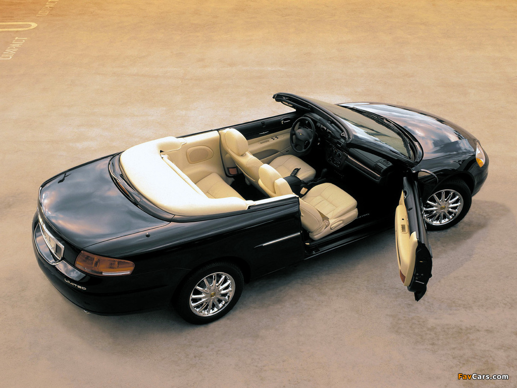 Chrysler Sebring Convertible 2001–04 photos (1024 x 768)