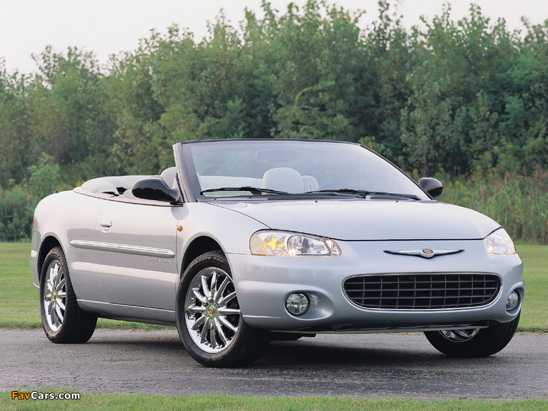 Chrysler Sebring Convertible 2001–04 photos (800 x 600)