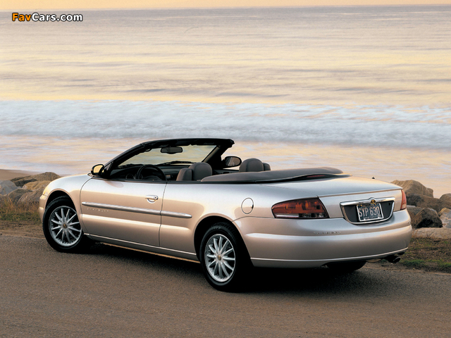 Chrysler Sebring Convertible 2001–04 pictures (640 x 480)