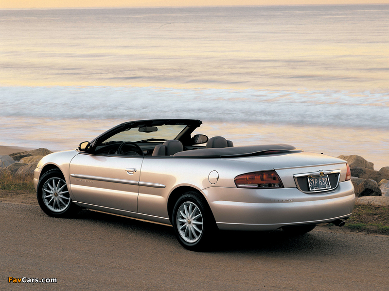 Chrysler Sebring Convertible 2001–04 pictures (800 x 600)