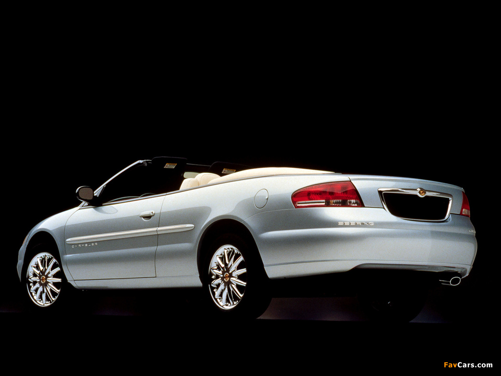 Chrysler Sebring Convertible 2001–04 pictures (1024 x 768)