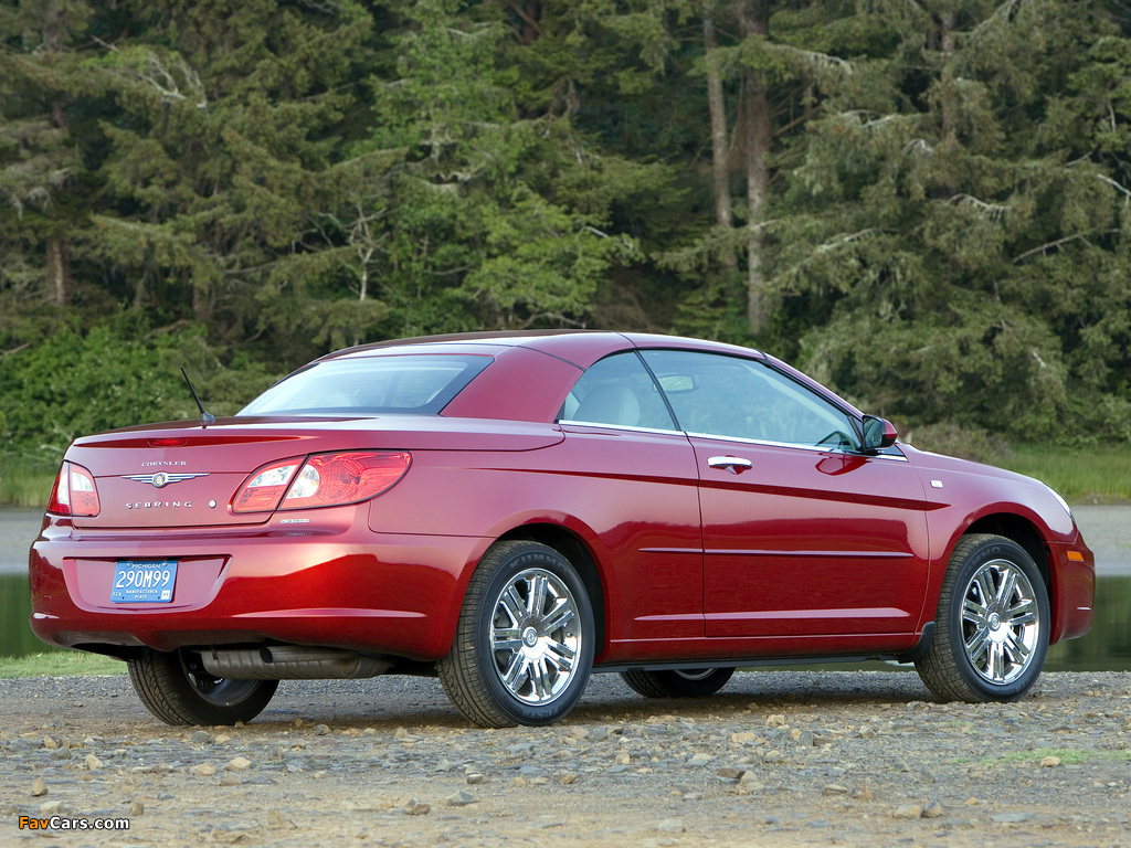Chrysler Sebring Convertible 2007–11 pictures (1024 x 768)