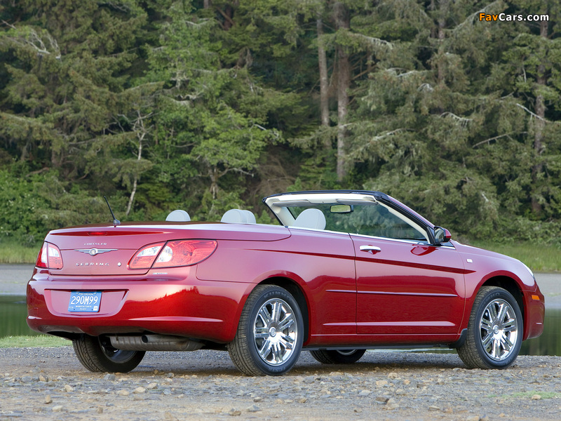 Chrysler Sebring Convertible 2007–11 pictures (800 x 600)