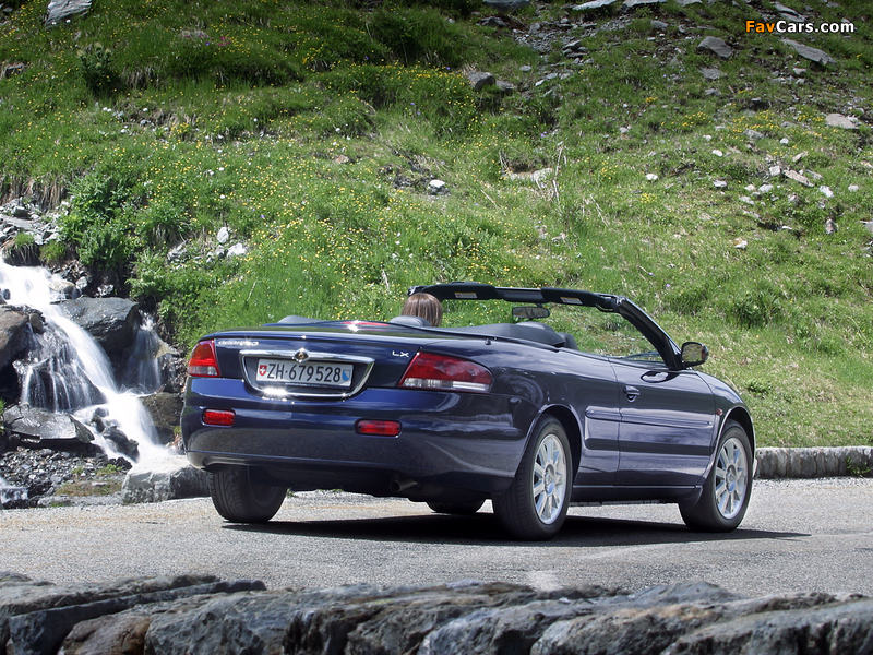 Photos of Chrysler Sebring Convertible EU-spec (JR) 2003–06 (800 x 600)