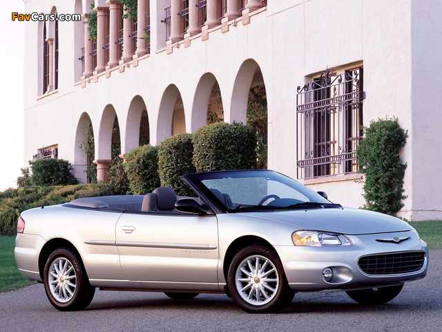 Pictures of Chrysler Sebring Convertible 2001–04 (640 x 480)