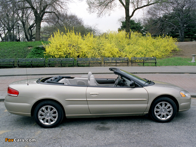 Chrysler Sebring Convertible (JR) 2003–06 wallpapers (640 x 480)