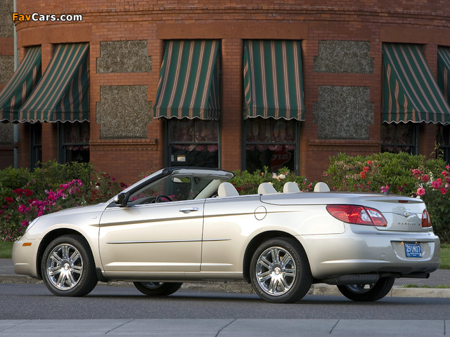 Chrysler Sebring Convertible 2007–11 wallpapers (640 x 480)