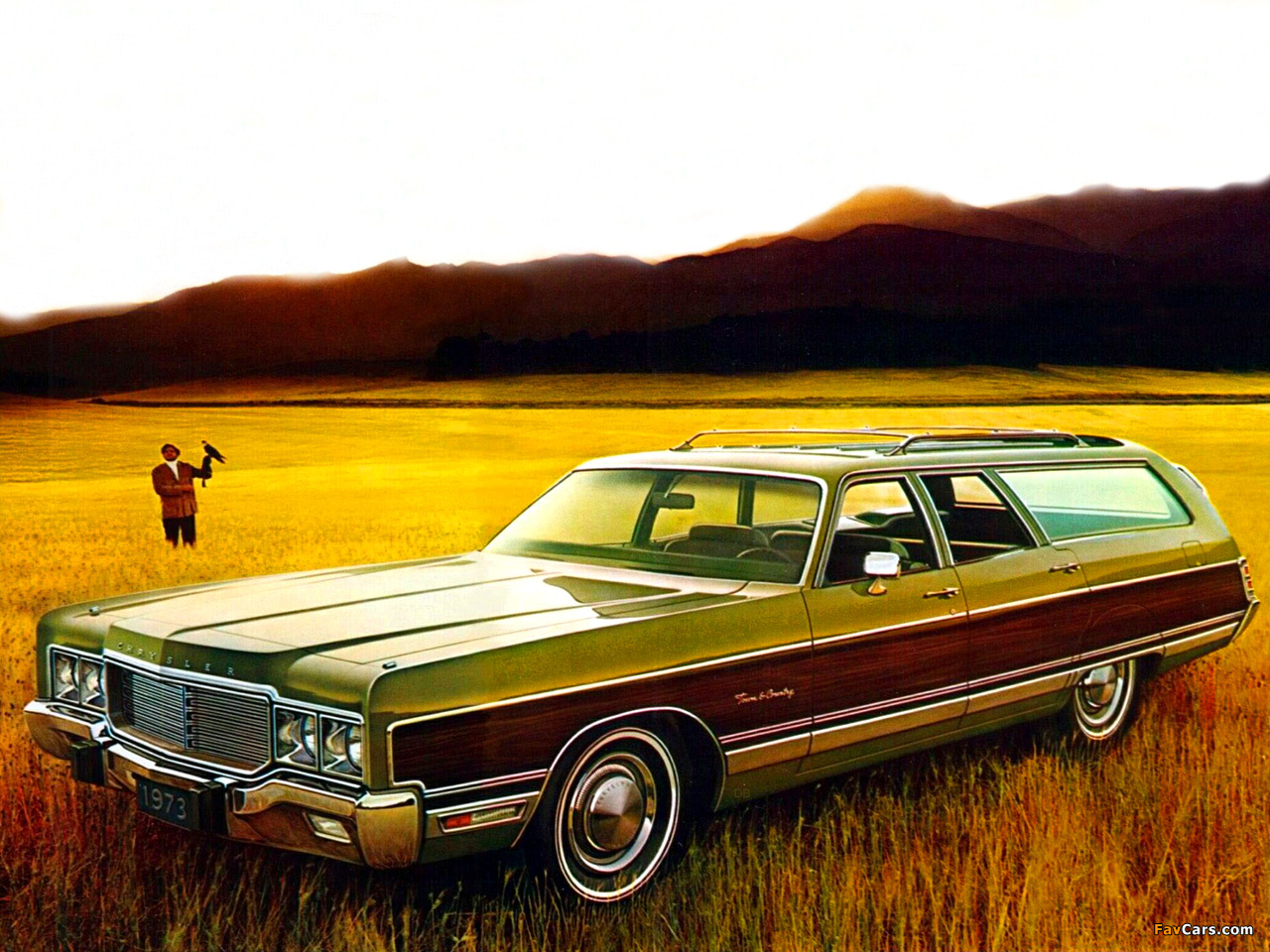 Chrysler Town & Country Station Wagon 1973 wallpapers (1280 x 960)