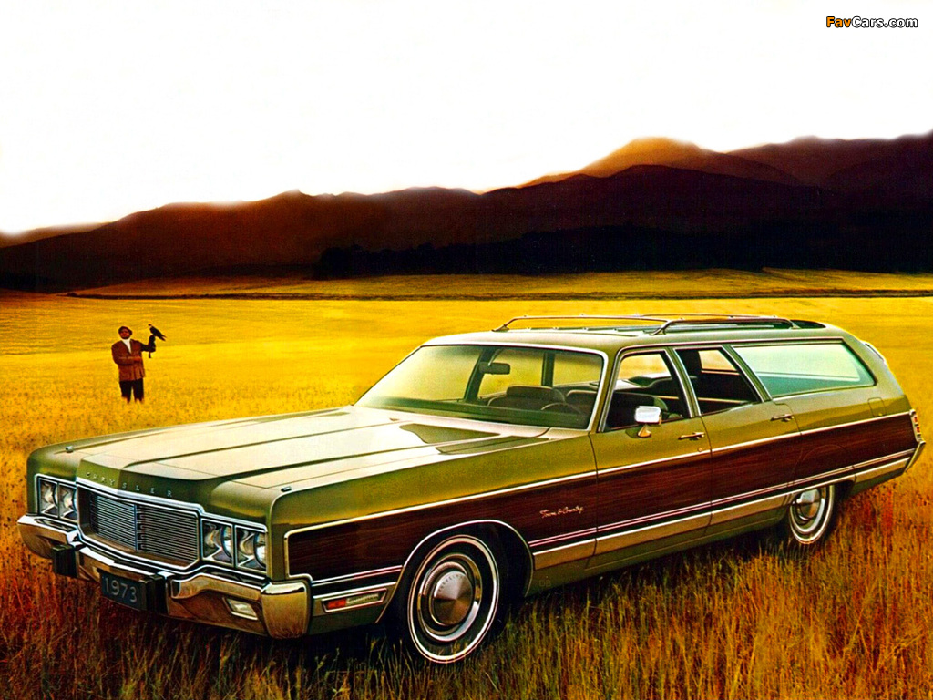 Chrysler Town & Country Station Wagon 1973 wallpapers (1024 x 768)