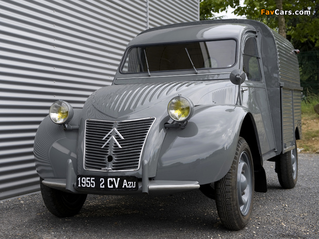 Citroën 2CV Fourgonnette AZU 1955–58 wallpapers (640 x 480)
