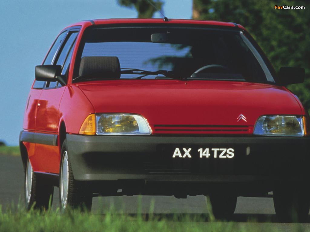 Citroën AX 14 TZS 3-door 1986–88 wallpapers (1024 x 768)