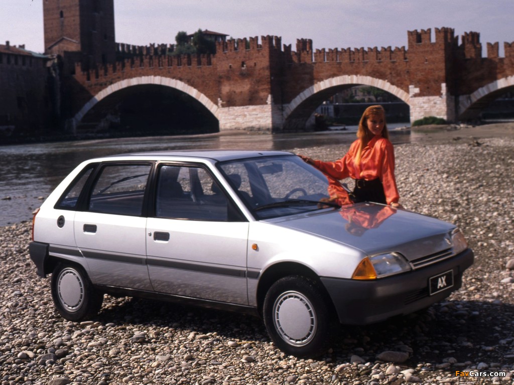 Citroën AX 10 TRE 5-door 1987–91 wallpapers (1024 x 768)