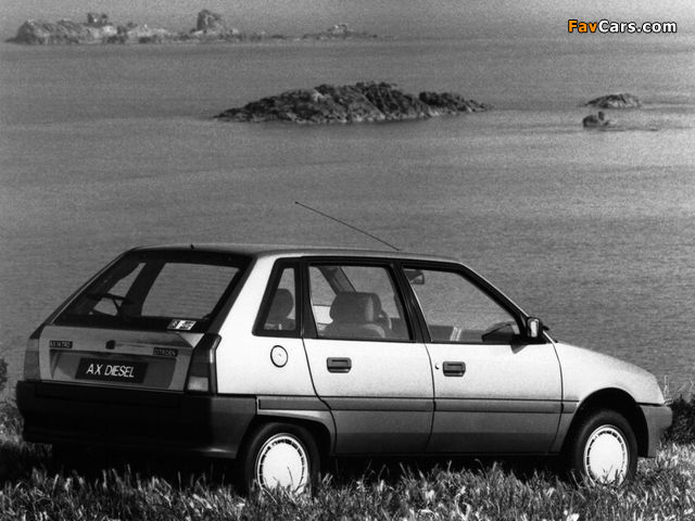 Citroën AX 5-door 1988–91 wallpapers (640 x 480)