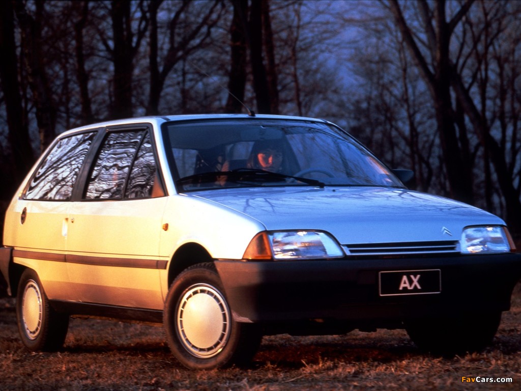 Citroën AX 10 TRE 3-door 1989–91 wallpapers (1024 x 768)