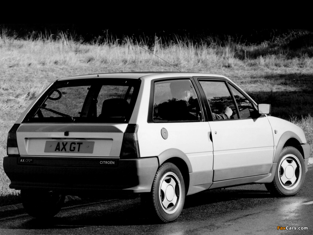 Pictures of Citroën AX GT 3-door UK-spec 1986–91 (1024 x 768)