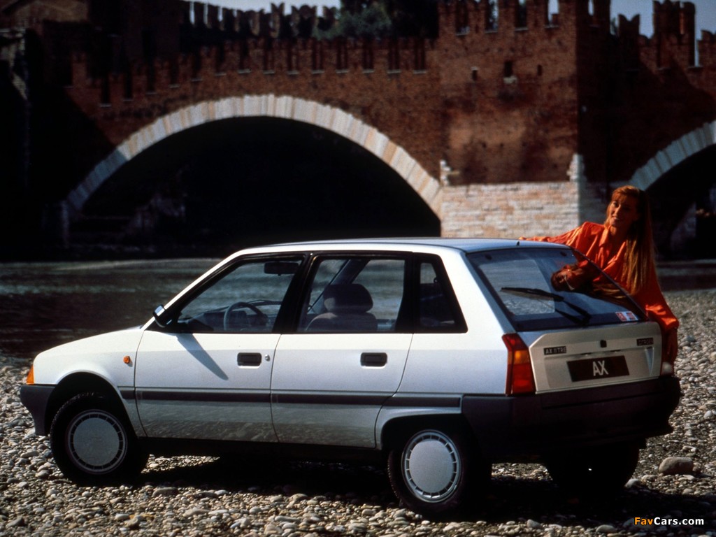 Citroen AX 11 TRE 5-door 1987–89 wallpapers (1024 x 768)