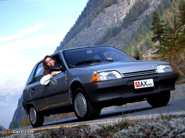 Citroën AX 14 TRD 5-door 1989–91 wallpapers (640 x 480)