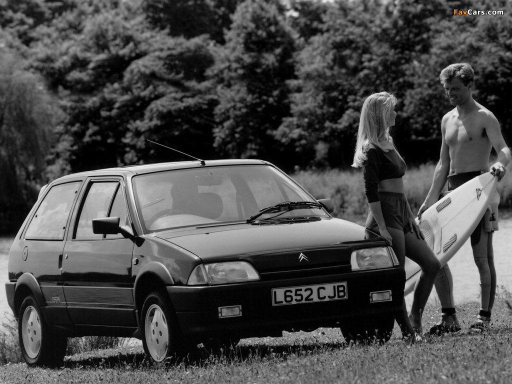 Citroën AX GTi UK-spec 1991–98 wallpapers (1024 x 768)