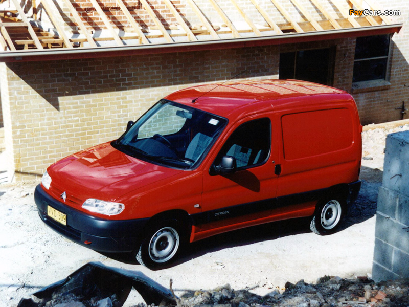 Citroën Berlingo Van AU-spec 1996–2002 wallpapers (800 x 600)