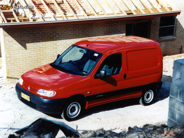 Citroën Berlingo Van AU-spec 1996–2002 wallpapers (640 x 480)