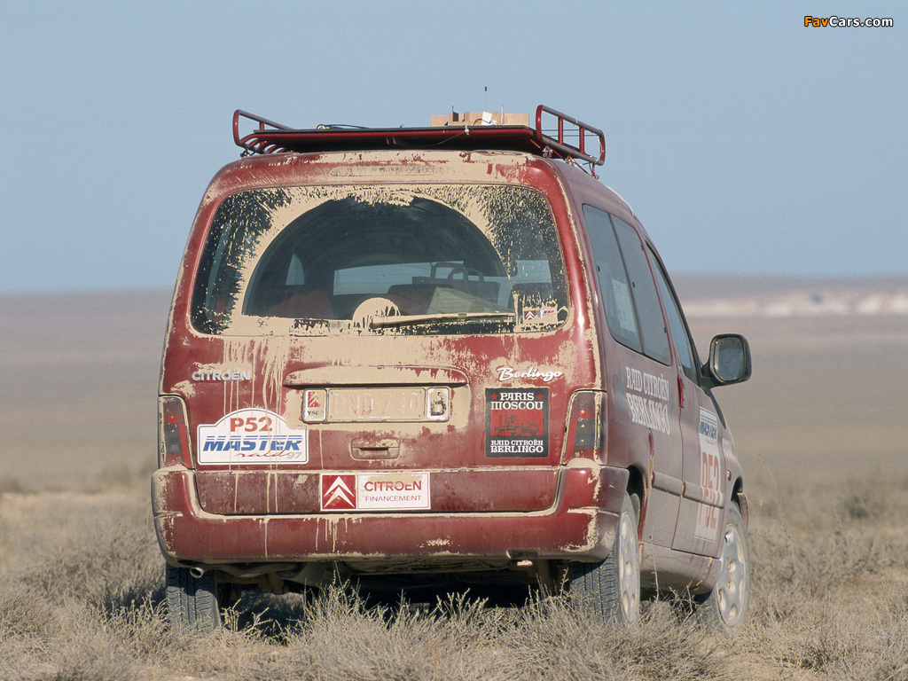 Citroën Berlingo Paris-Moscow Raid 1997 wallpapers (1024 x 768)