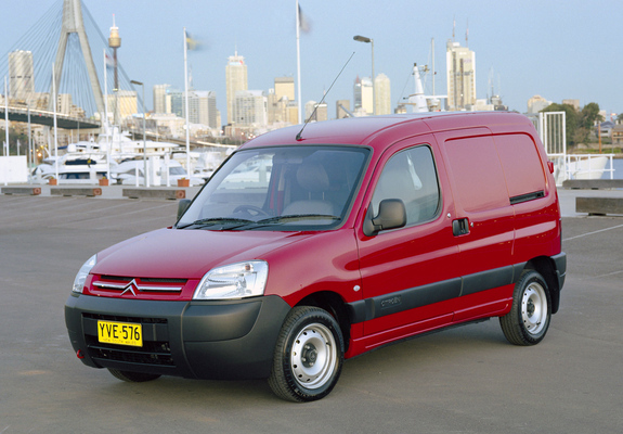 Citroën Berlingo Van AU-spec 2002–09 wallpapers