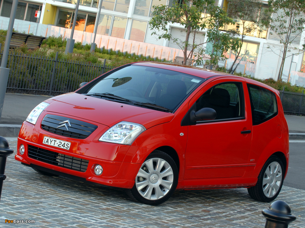 Citroën C2 VTS AU-spec 2004–08 images (1024 x 768)