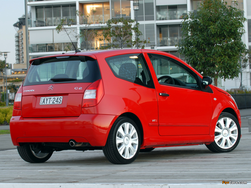 Citroën C2 VTS AU-spec 2004–08 photos (1024 x 768)