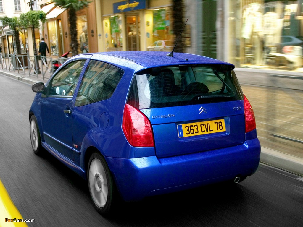 Citroën C2 VTS 2004–08 pictures (1024 x 768)