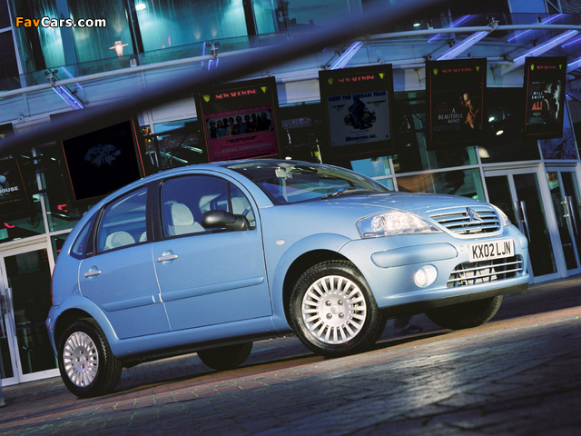 Citroën C3 UK-spec 2001–05 photos (640 x 480)