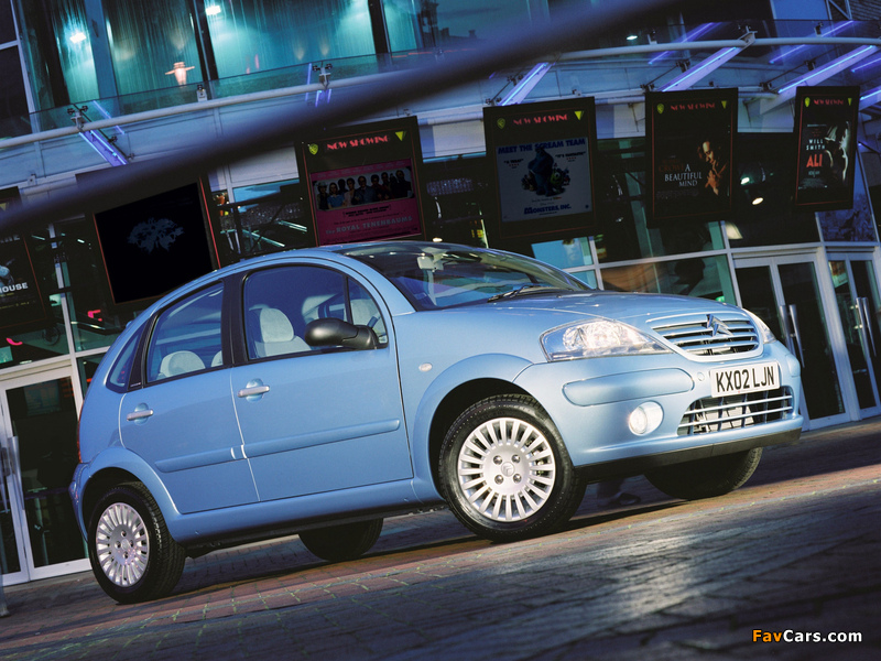 Citroën C3 UK-spec 2001–05 photos (800 x 600)