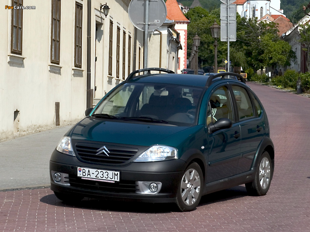 Citroën C3 XTR 2004–05 wallpapers (1024 x 768)