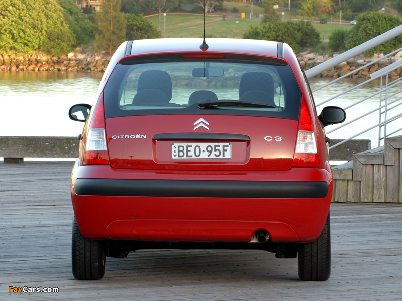 Citroën C3 HDi AU-spec 2005–09 photos (800 x 600)