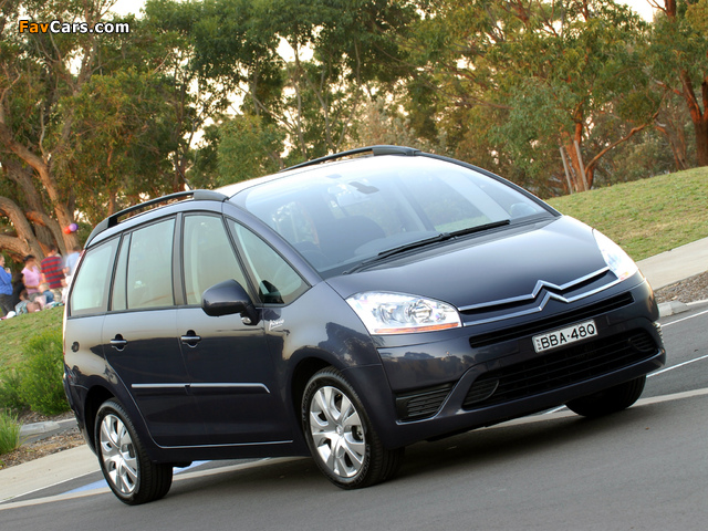 Citroën Grand C4 Picasso Premium Pack AU-spec 2006–10 photos (640 x 480)