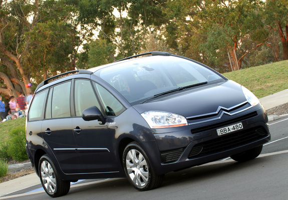 Citroën Grand C4 Picasso Premium Pack AU-spec 2006–10 photos