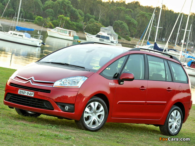 Citroën Grand C4 Picasso HDi AU-spec 2006–10 photos (640 x 480)