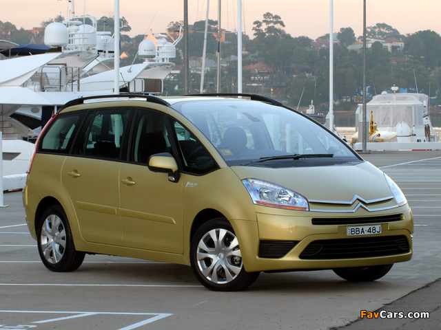 Citroën Grand C4 Picasso HDi AU-spec 2006–10 wallpapers (640 x 480)