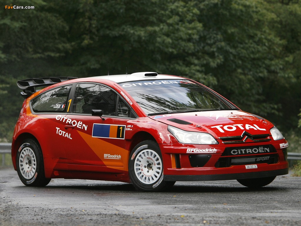 Citroën C4 WRC 2007–08 wallpapers (1024 x 768)