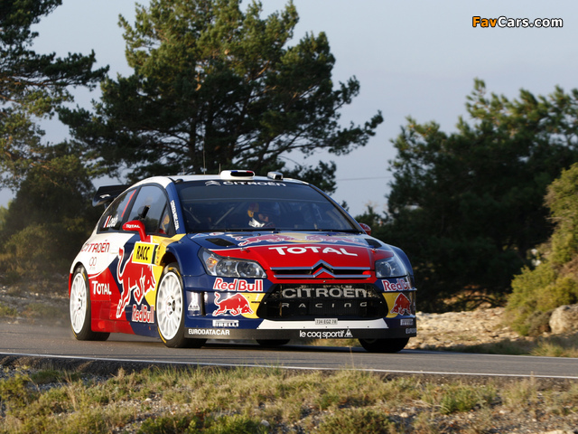 Citroën C4 WRC 2009–10 wallpapers (640 x 480)