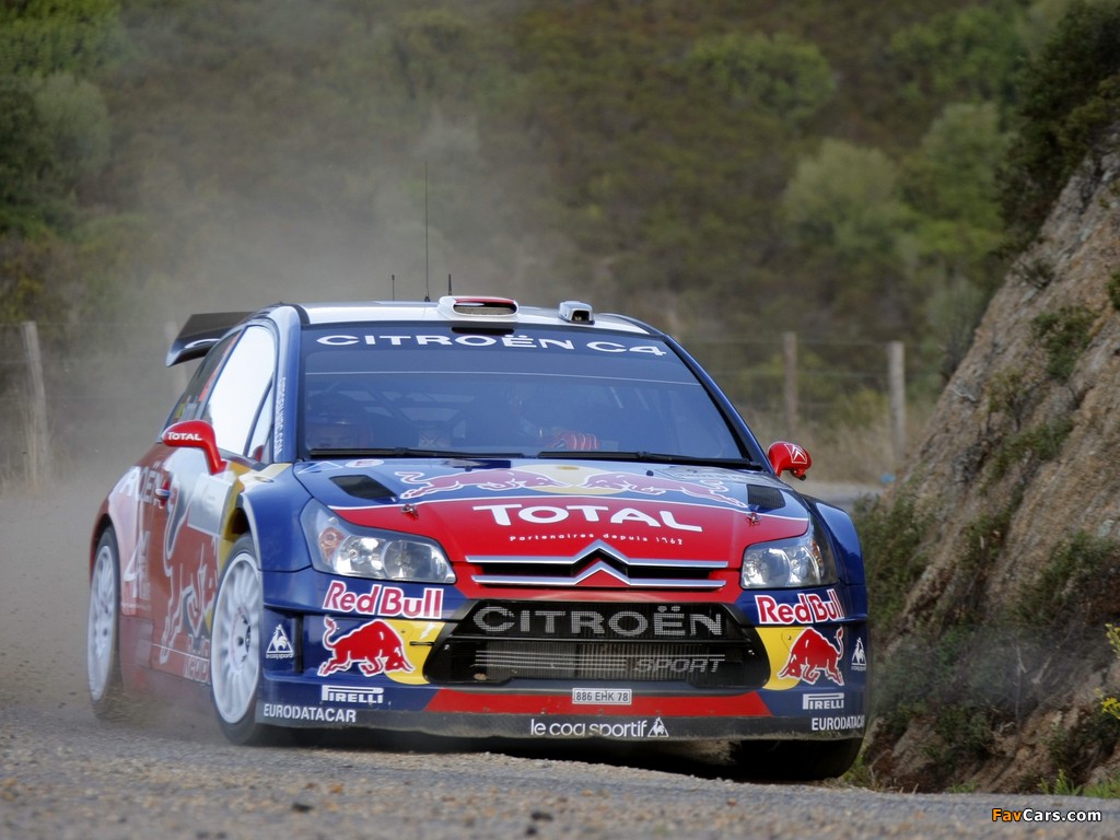 Citroën C4 WRC 2007–08 wallpapers (1024 x 768)