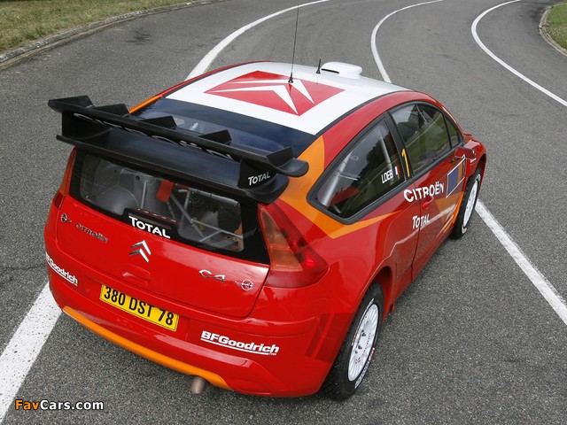 Citroën C4 WRC 2007–08 wallpapers (640 x 480)