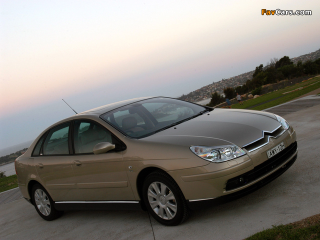 Citroën C5 V6 AU-spec 2004–08 wallpapers (640 x 480)