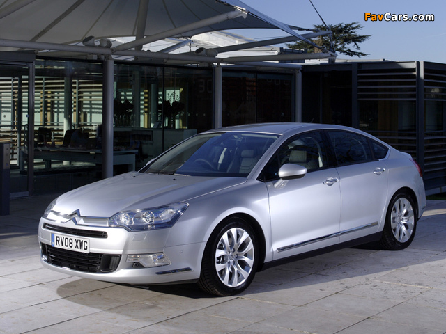 Citroën C5 UK-spec 2008–10 photos (640 x 480)